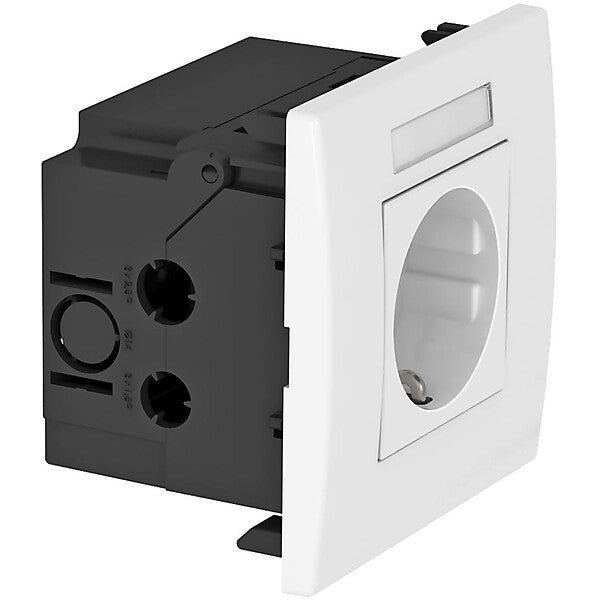 OBO Steckdoseneinheit 1fach 84x84x59mm rws SDE-RW D0RW1B
